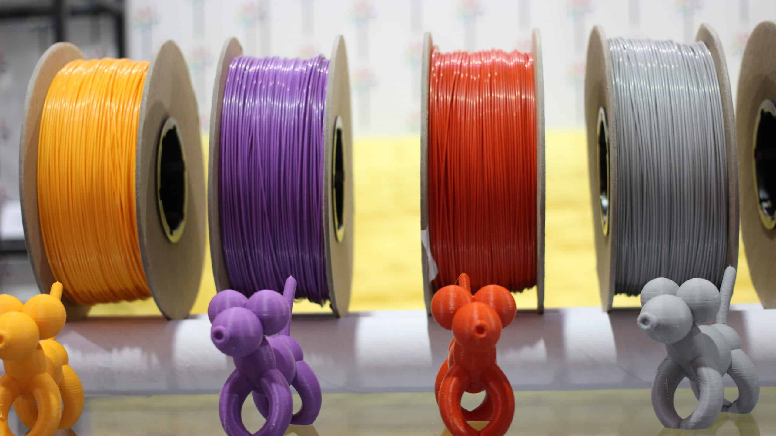 3D printing materials — ABS, PLA, Nylon, Resin, TPU materials for additive manufacturing and rapid prototyping