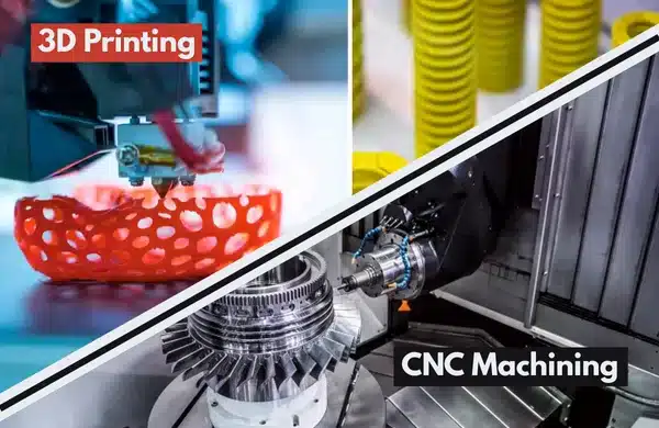3D printing vs CNC machining comparison — choosing the right manufacturing process for prototyping and production