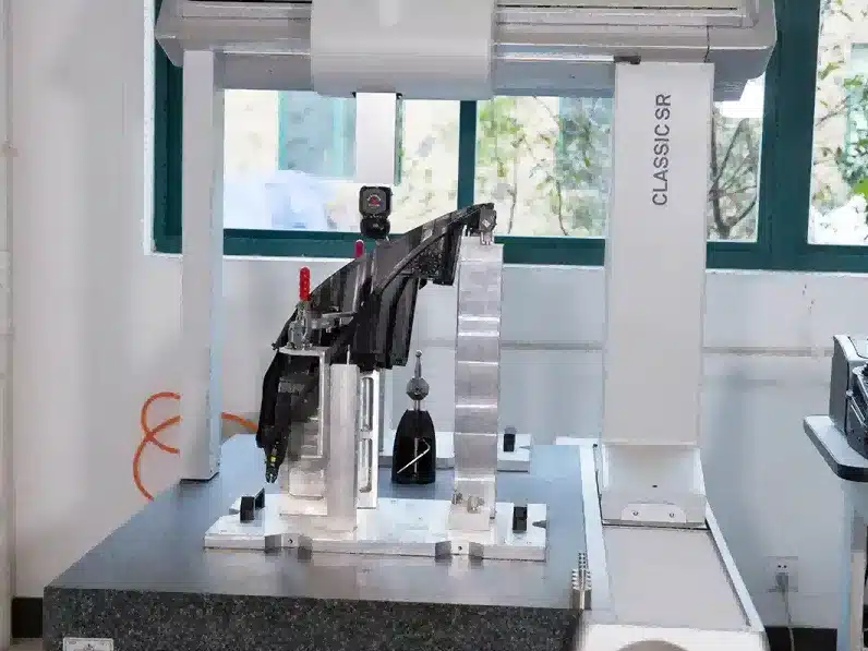 Die casting quality inspection at Rapzo — CMM measurement, dimensional verification, and 100% final inspection process