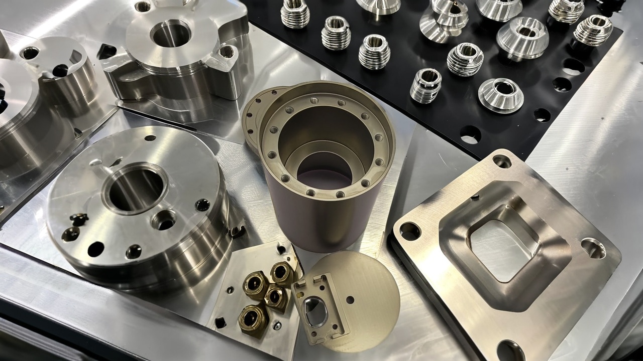 Prototype CNC machined aluminum parts for design validation and functional testing